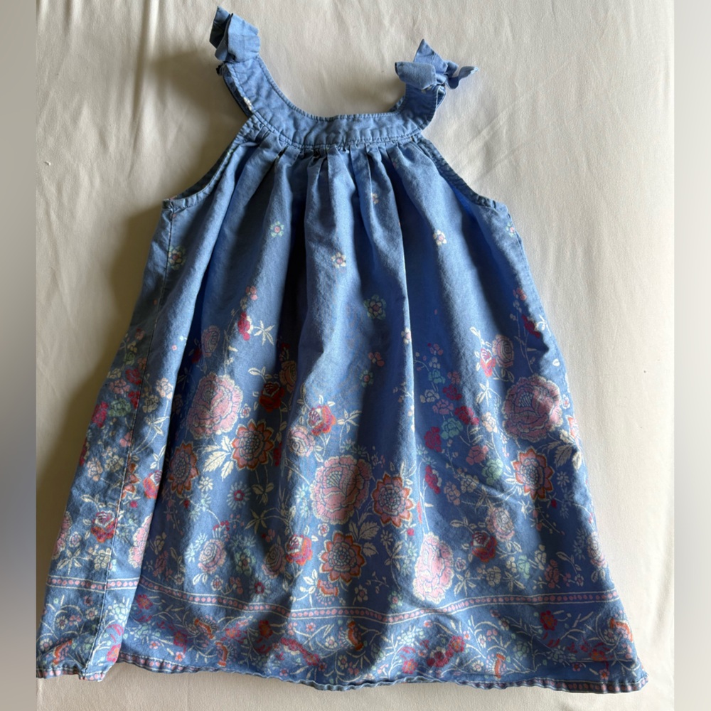 Baby Gap | Blue Cotton Floral Dress